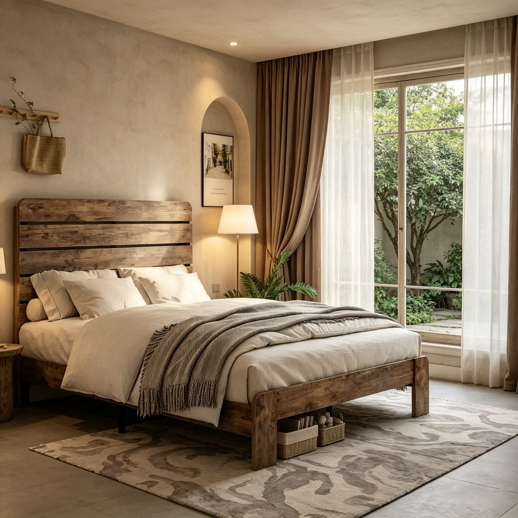 Cadre de lit, cadre de lit plateforme en bois, sans bruit, grand espace de rangement sous le lit