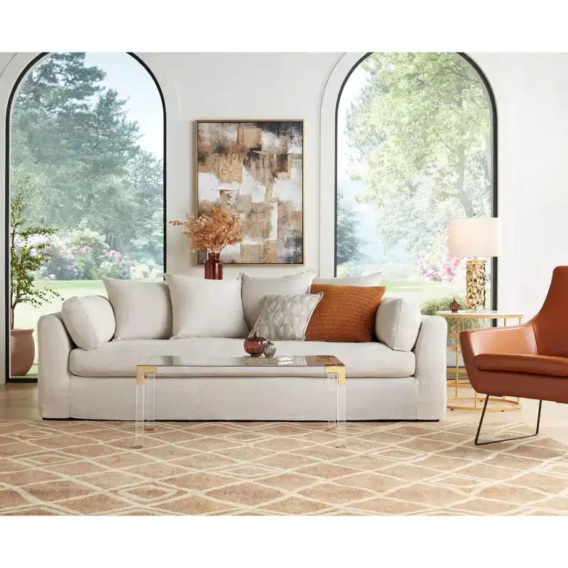 Table d'appoint ronde moderne en métal, géométrique, dorée, avec plateau en faux marbre