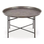 Table basse ronde en métal