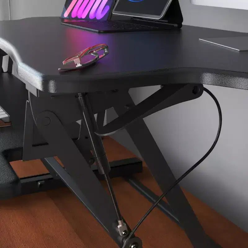 Rehausseur de bureau assis-debout pour table, réglable en hauteur